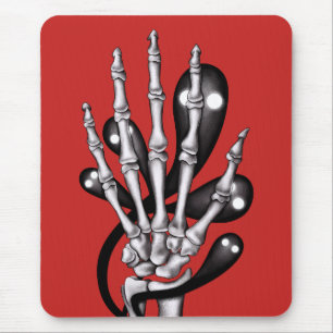 Mousepad Mão de esqueleto com fantasmas