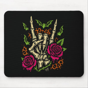 Mousepad Mão de Esqueleto de Bruxa Retro Halloween Temporad