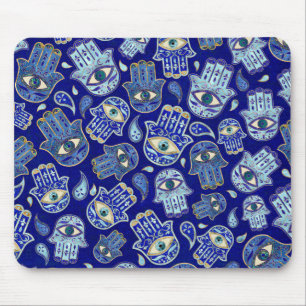 Mousepad Mão de Hamsa - Mão de Fátima Padrão Minerais A