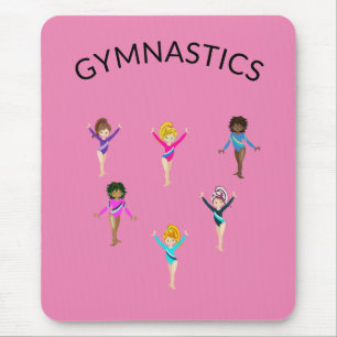 Mousepad Mão de rato da ginástica com 6 ginastas!