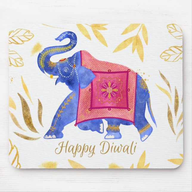 Mousepad Mão de rato de Diwali (Frente)