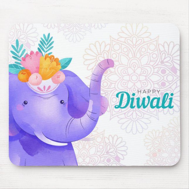 Mousepad Mão de rato de Diwali (Frente)