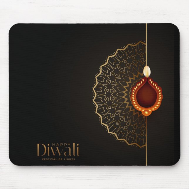 Mousepad Mão de rato de Diwali (Frente)