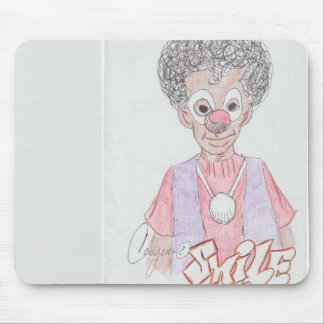 Mousepad Mão de rato Feliz Palhaço Sorridente