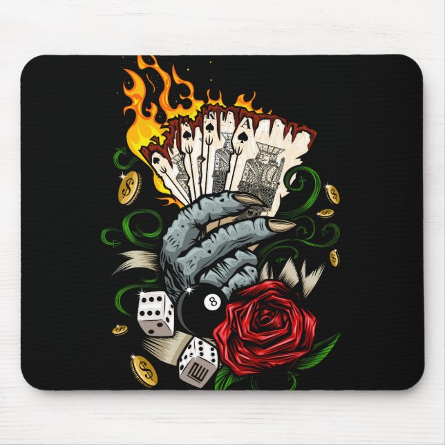 Mousepad Mão Dos Cartões (Frente)