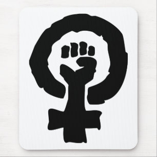Mousepad Mão fêmea da solidariedade do símbolo