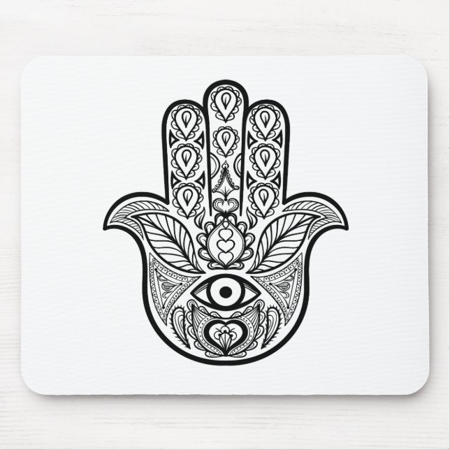 Mousepad Mão inspirada de Hamsa (Frente)