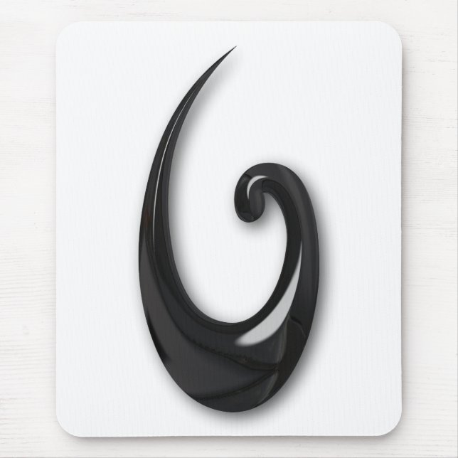 Mousepad Maori-Fish Hook-obsidian (Frente)