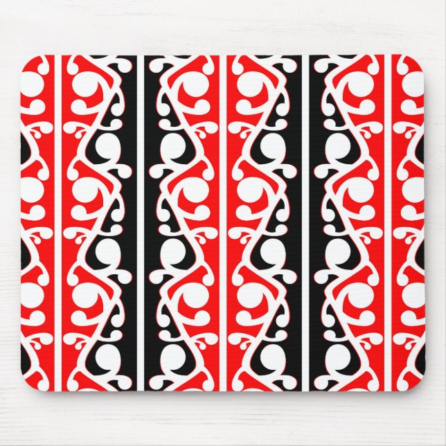 Mousepad Maori Kowhaiwhai - Padrão Tribal (Frente)