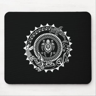 Mousepad Maori Polynésia Tatto Orca Dolphin Turtle Scuba