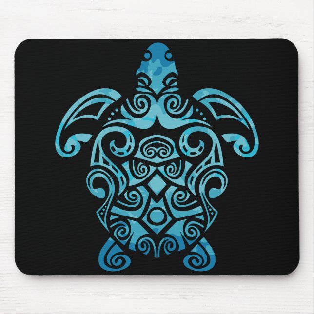 Mousepad Maori Turtle Honu Art Tribal Tattoo Idea (Frente)