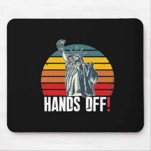 Mousepad Mãos Contra Resistência Salvar Democracia E Soc