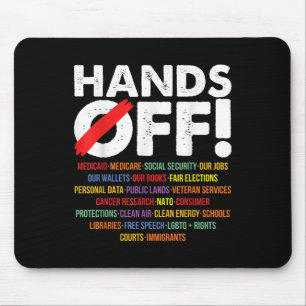 Mousepad Mãos De Fora Meu Medicamento E Protesto De Seguran