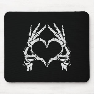 Mousepad Mãos do Coração de Esqueleto - Halloween - Mãos de
