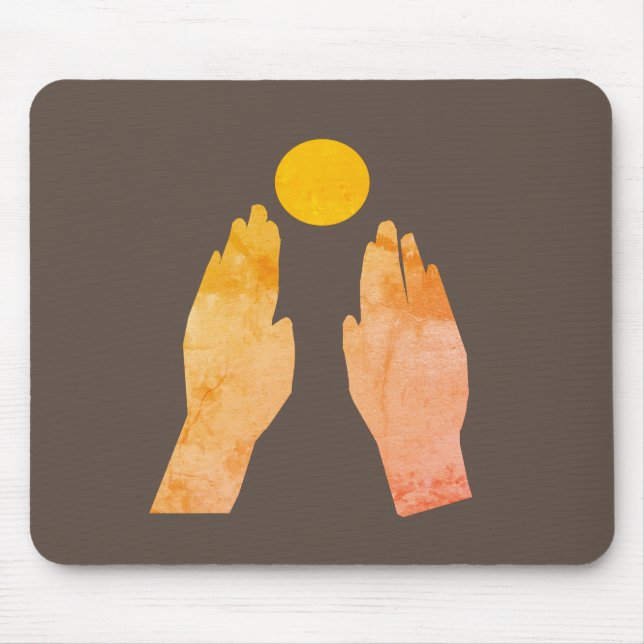 Mousepad Mãos e sol (Frente)