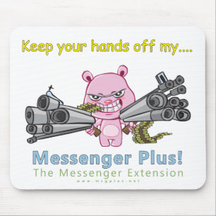 Mousepad Mãos fora de meu sinal de adição!