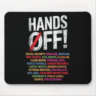 Mousepad Mãos Fora Do Meu Protesto De Segurança Social 2025