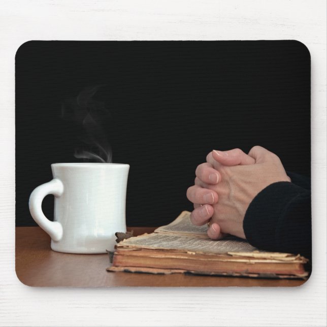 Mousepad Mãos na Bíblia antiga (Frente)