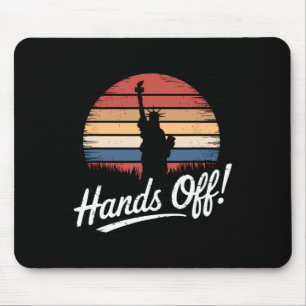 Mousepad Mãos Para Fora Da Estátua De Protesto Da Liberdade
