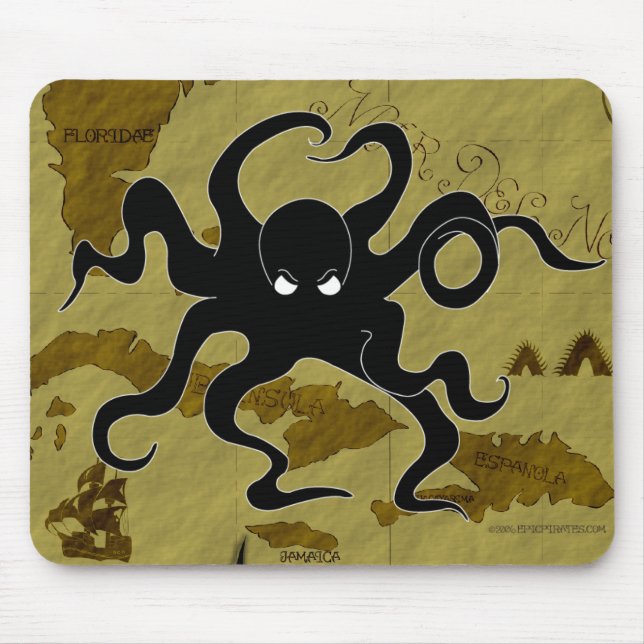 Mousepad Mapa #1 do pirata (Frente)