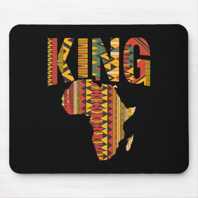 Mousepad Mapa Africano do Orgulho Negro Kente Design Melani (Frente)