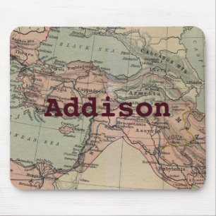 Mousepad Mapa antecipado da Ásia Ocidental