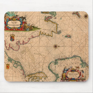 Mousepad Mapa antigo antigo inspirado (1)