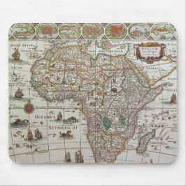 Mousepad Mapa antigo da África por Blaeu, c.1635