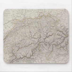 Mousepad Mapa antigo da suiça