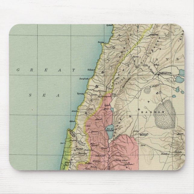 Mousepad Mapa Antigo de Israel (Frente)
