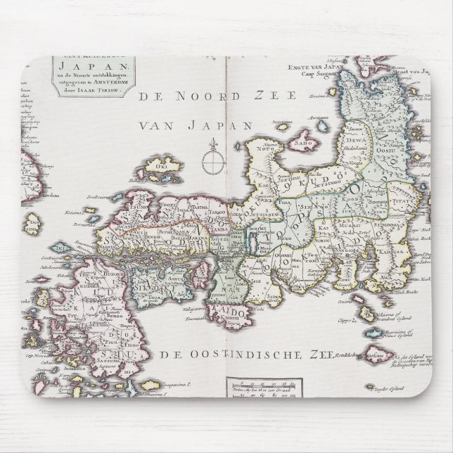 Mousepad Mapa antigo de Japão | 1769 (Frente)