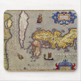 Mousepad Mapa antigo do Japão por Mercator e Hondius