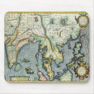 Mousepad Mapa Antigo do Sudeste Asiático por Mercator / Hon