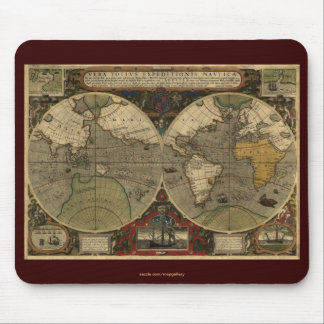 Mousepad Mapa Antiquado do Mundo