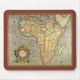 Mousepad Mapa Antiquado Gerardus Mercator da África