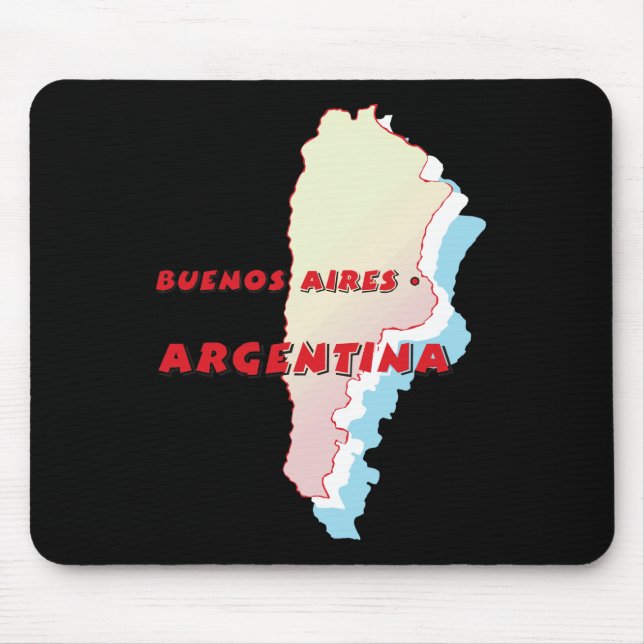 Mousepad Mapa Argentina (Frente)