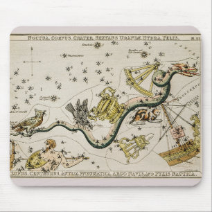 Mousepad Mapa Astronômico da Vintage