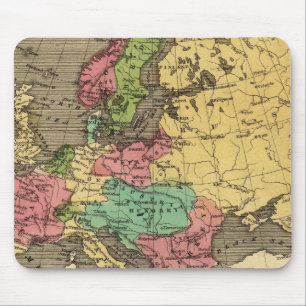 Mousepad Mapa Atlas Colorido da Europa