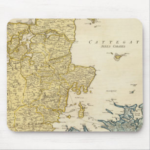 Mousepad Mapa Atlas da Dinamarca