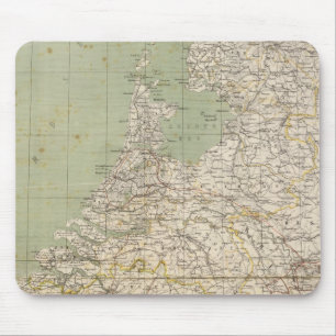 Mousepad Mapa Atlas dos Países Baixos e da Bélgica
