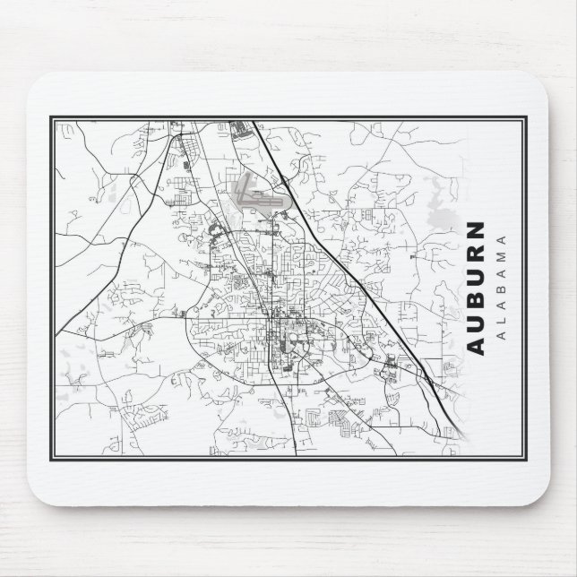 Mousepad Mapa Auburn (Frente)