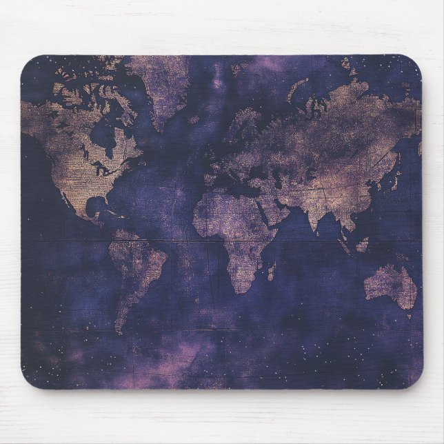 Mousepad Mapa Celestial do Mundo Roxo da Academia Sombria (Frente)