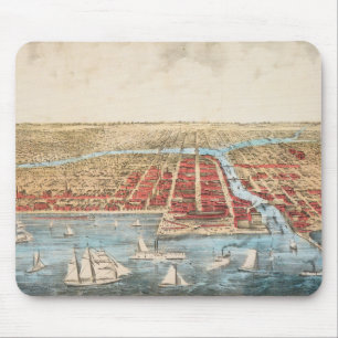 Mousepad MAPA: CHICAGO, c1857