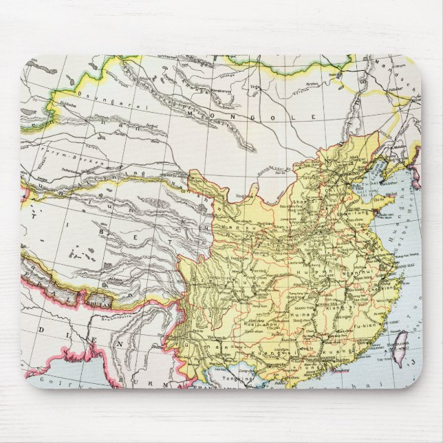 MOUSEPAD MAPA: CHINA, 1910 (Frente)