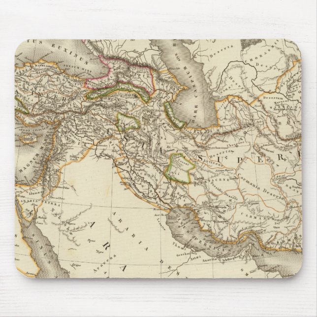 Mousepad Mapa Clássico do Hemisfério Leste (Frente)