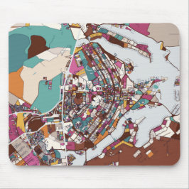 Mousepad Mapa colorido de Brasília