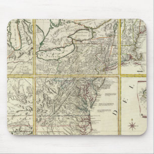 Mousepad Mapa composto dos Estados Unidos