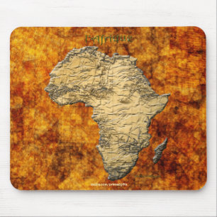 Mousepad Mapa Continental de África na Rússia Ouro BG