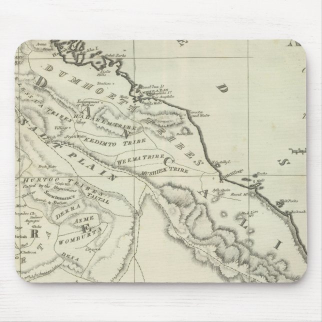 Mousepad Mapa da Abissínia (Frente)