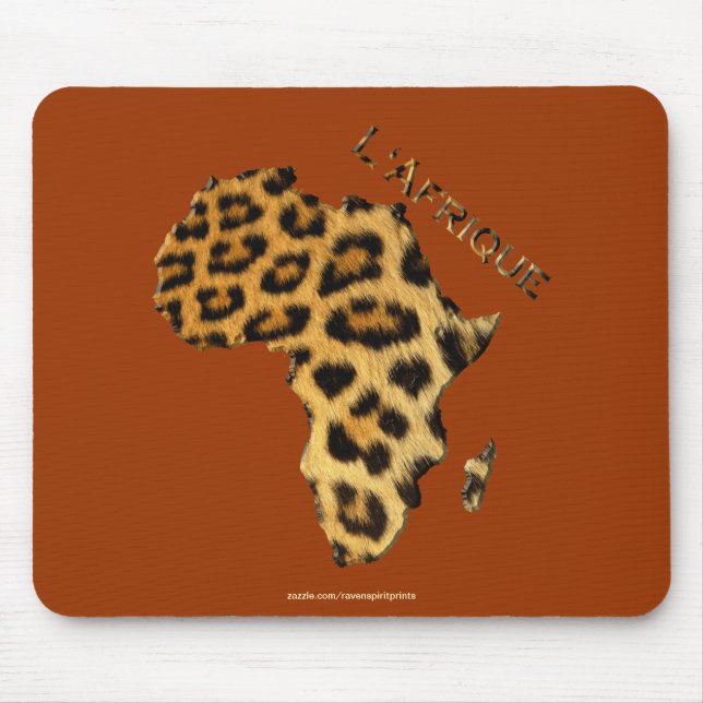 Mousepad Mapa da África, o Continente Escuro (Frente)